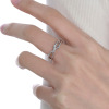 Small design brand metal ring, internet celebrity, on index finger