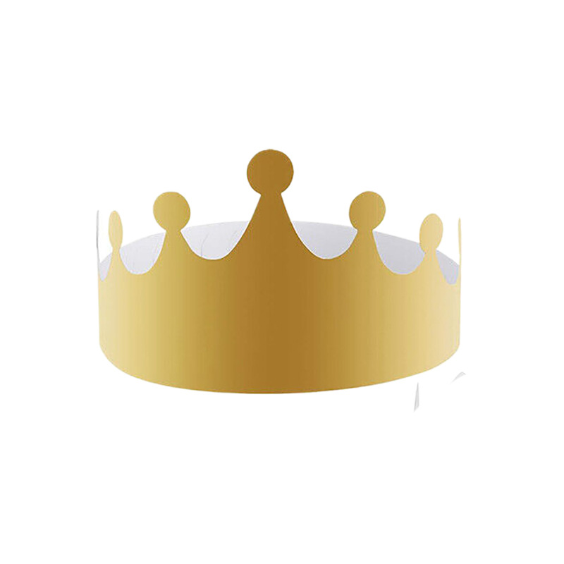 Comercio exterior transfronterizo 20 tarjeta de oro cumpleaños papel corona adultos niños cumpleaños sombrero fiesta decoraciones al por mayor