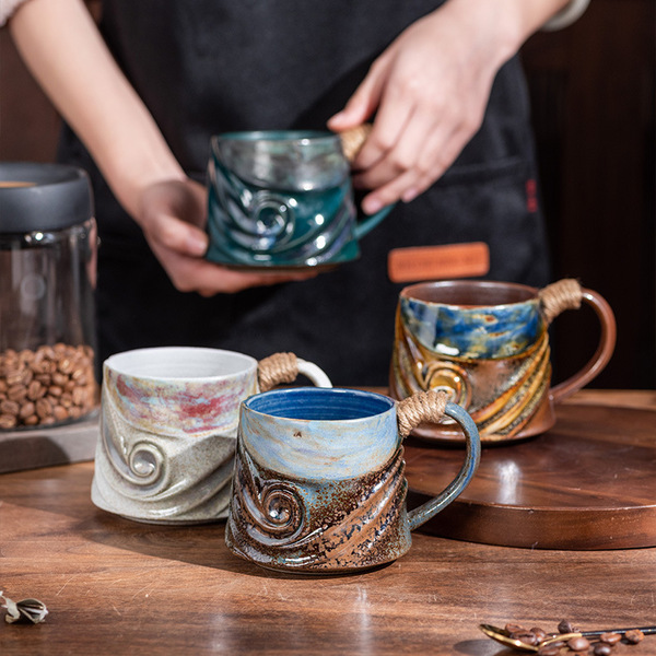 Special-shaped mug creative ceramic cup cross-border supply…