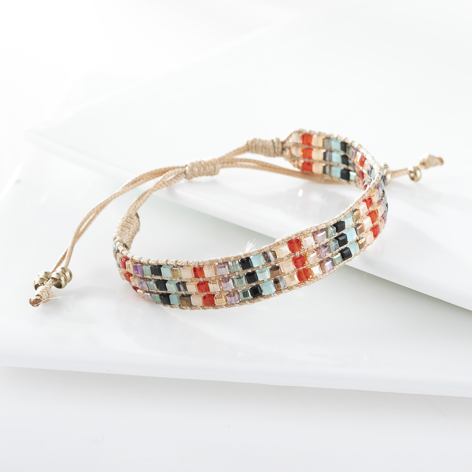 1 Piece Ethnic Style Jewelry Artificial Crystal Beaded Women's Bracelets display picture 7