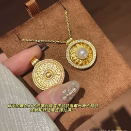 耳钉;项链;天然珍珠耳饰