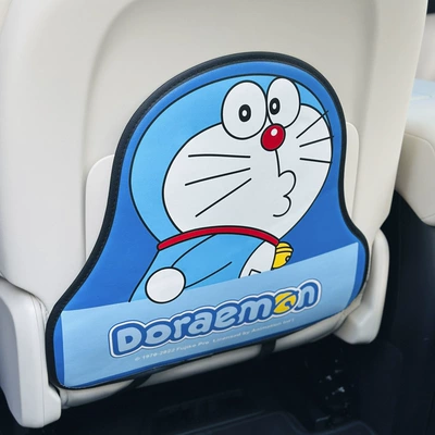 Doraemon Cartoon Cute Car Seat Back Anti-Kick Pad Simple and Comfortable Storage Bag Anti-Kick Pad Anti-Dirty Pad (Chair back anti-kick pad) - naughty-doraemon-anti-kick-pad