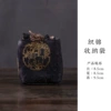 Bag brocade rabbit pattern-black 9*9*8