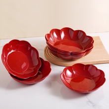 家用新春喜庆客厅糖果盘水果盘乔迁零食干果沙拉盘子拌菜盘子批发