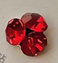 Stacking diamond 7*7mm bright red