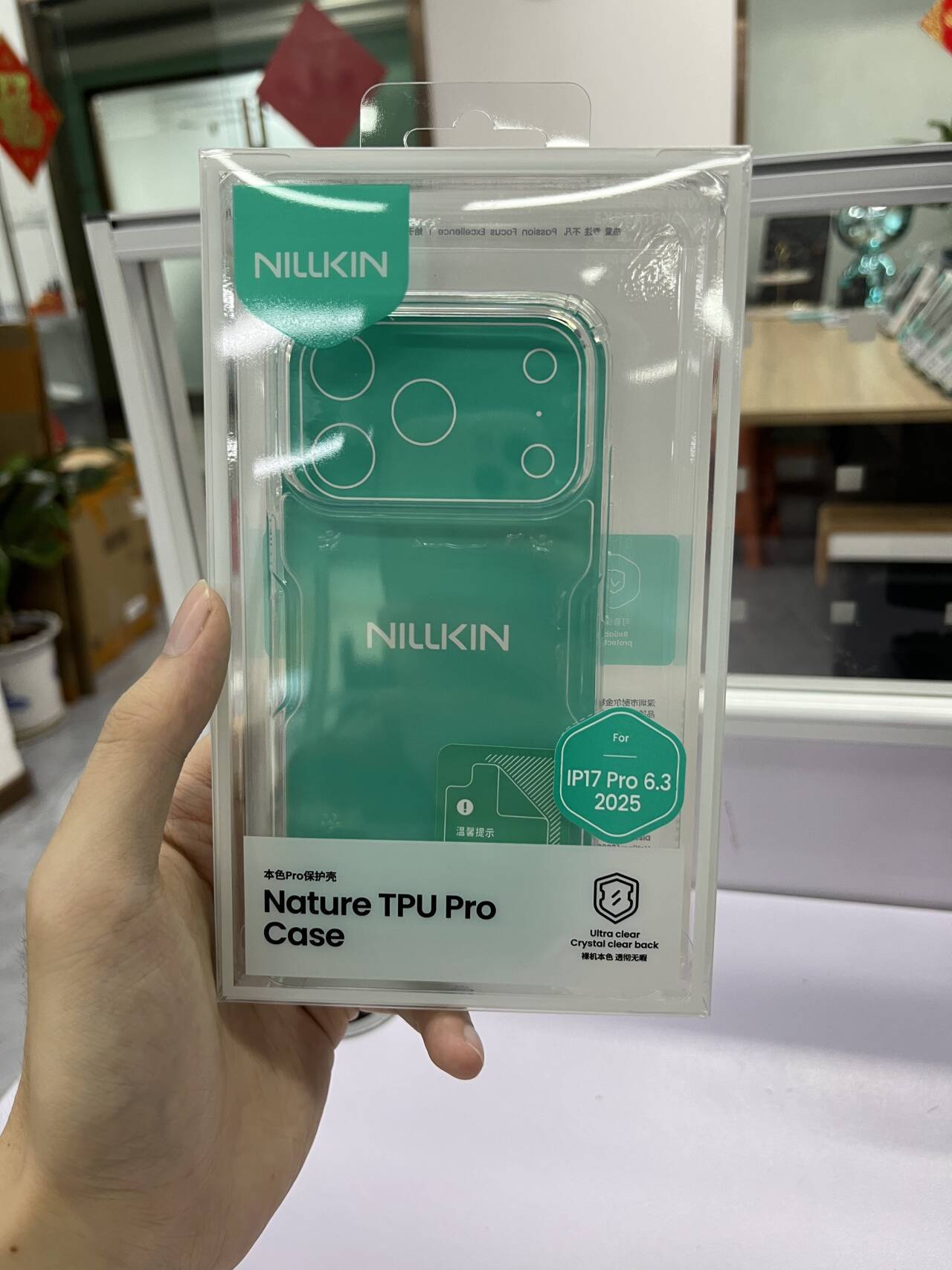 Ốp lưng Nillkin trong suốt chống rơi cho iPhone 17 Pro Max, vỏ cứng mềm kết hợp — iPhone 17 Trắng, iPhone Air Trắng, iPhone 17 Pro Trắng, iPhone 17 Pro Max Trắng chi tiết 13