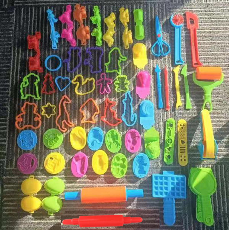 Casa de juegos para niños pequeño juguete de arcilla de color pequeño molde animal herramienta de impresión juguete de múltiples piezas pequeños accesorios máquina de fideos