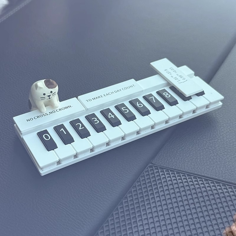 Piano coche estacionamiento tarjeta telefónica adorable gatos carregados tarjeta de coche accesorios interiores pueden ocultar la luz nocturna