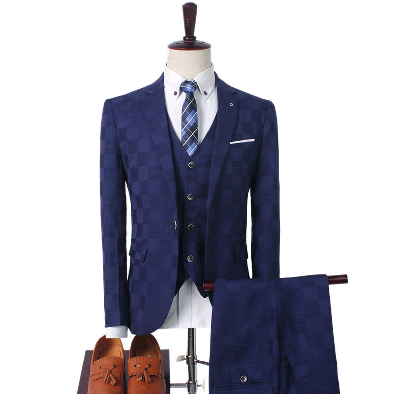Abbigliamento maschile Completo da uomo Completo da uomo Completo a tre pezzi Completo da uomo Completo a quadri Completo da uomo Casual da uomo Professionale Slim Abito da sposo Abito da sposo Abito da sposa_voghion.com