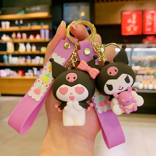 Costume Lorumie Couple Plush Doll PVC Soft Rubber Keychain Small Goods Wholesale Car Keychain Schoolbag Hook