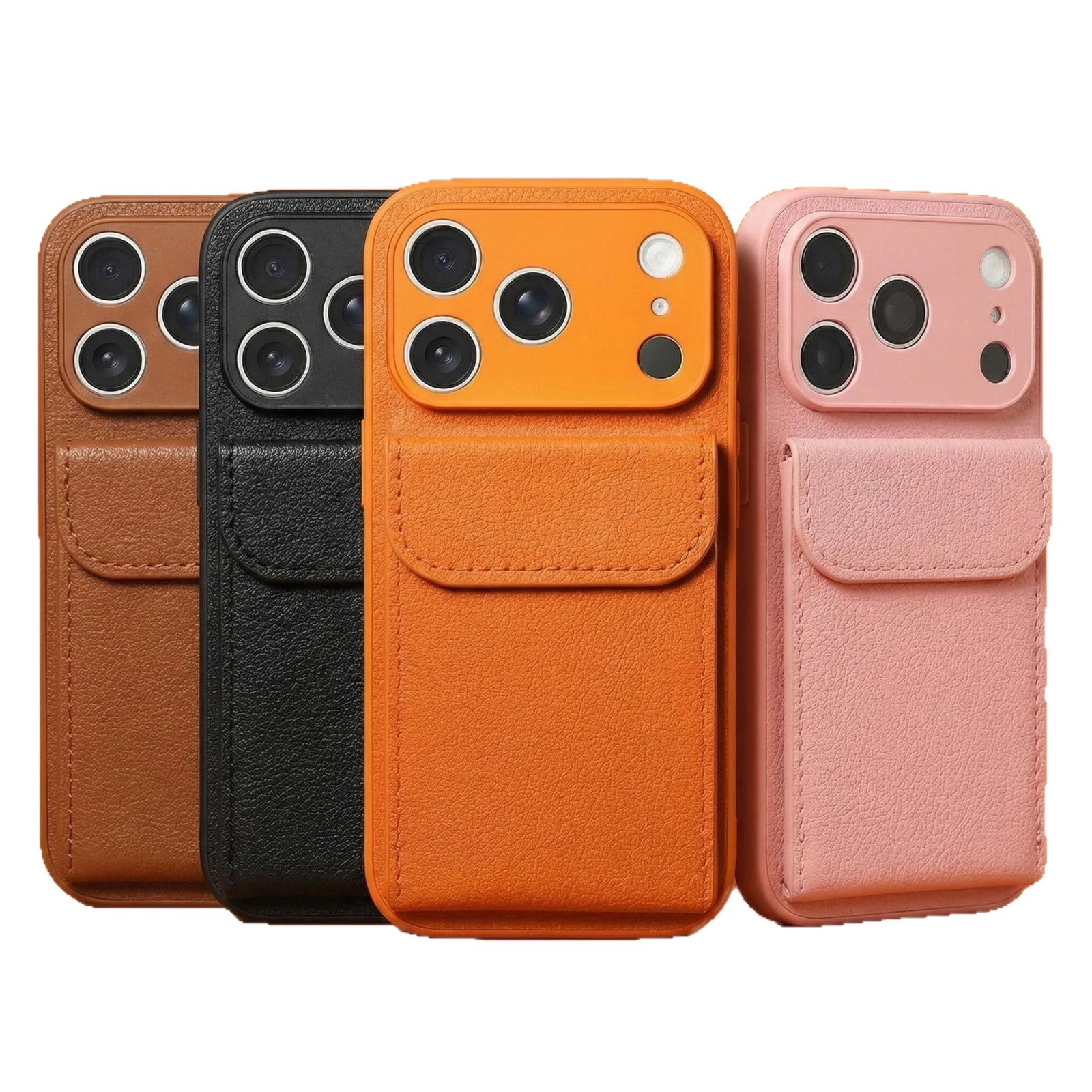 Funda para iPhone 17 Pro Max con protección anticaídas de cuatro esquinas, efecto de ondas de agua y purpurina, con soporte magnético para Apple 16