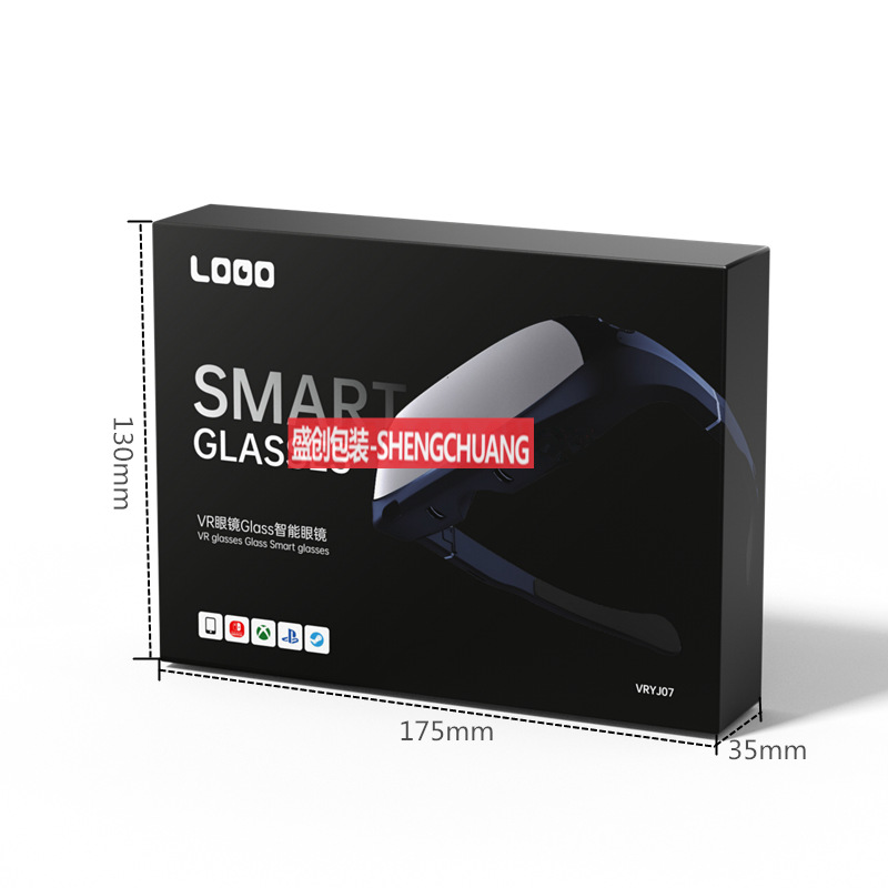 Glass智能眼镜通用纸盒游戏机配件护眼仪彩盒批发VR眼镜包装盒子