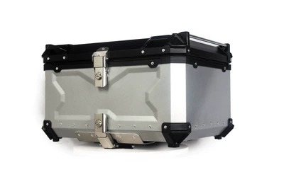 Motorcycle trunk – Trunk for Electric Vehicles - bk-embossed-tail-box80l-black-silver