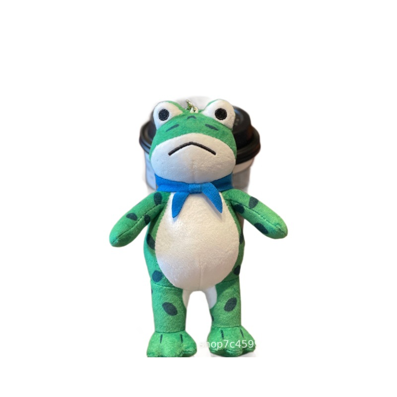 동요 귀여운 인터넷 축하  개구리 봉제 장난감 펜던트 큰 눈 녹색 개구리 인형 가방 펜던트 판매