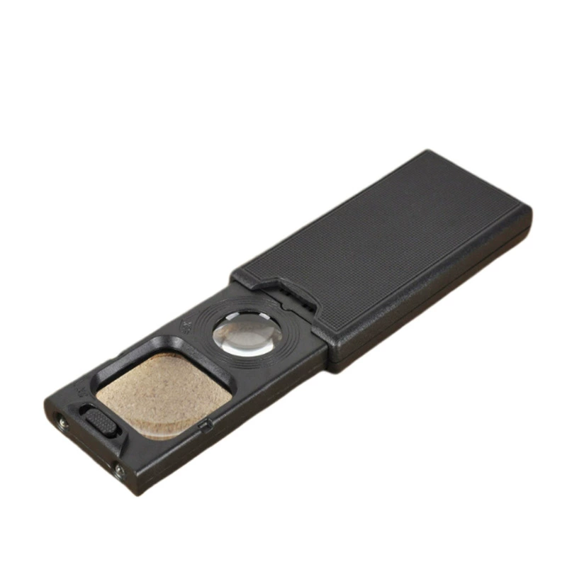 Chuda прямоугольное ультратонкое выдвижное всплывающее многофункциональное ювелирное увеличительное стекло с подсветкой (два кратных)