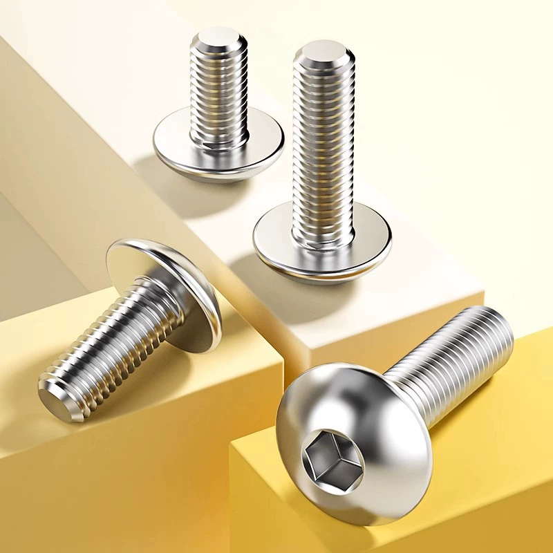 304 нержавеющая сталь большая плоская головка внутренний шестигранный винт полукруглая головка винт зонтик головка гриб болт M2M3M4M6M10