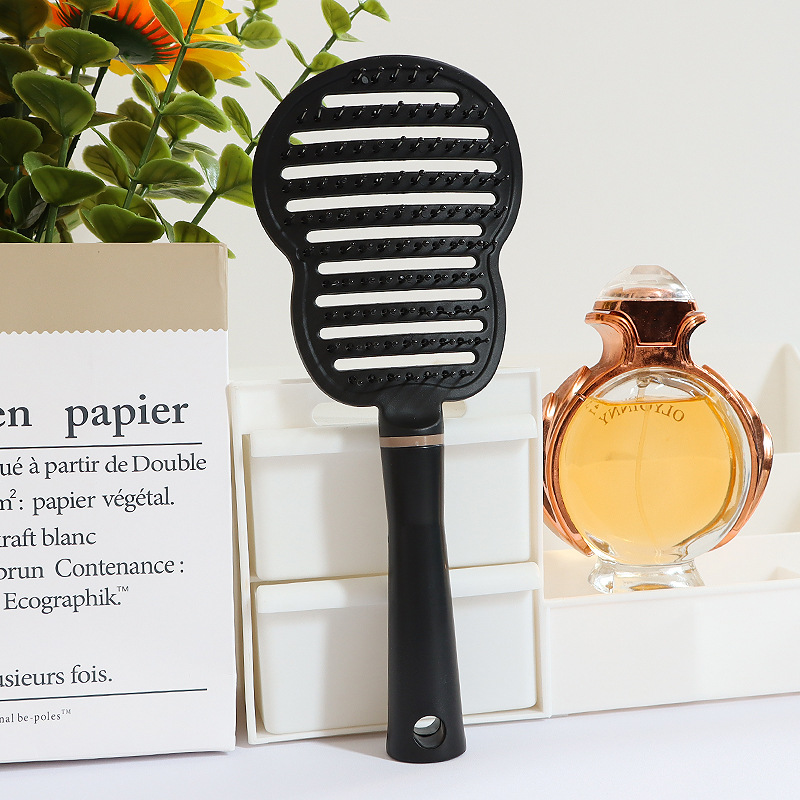 Peine en forma de espalda hueco para el hogar Peine para el cabello de niña de alto valor Peine de masaje esponjoso Costillas de cerdo Peine de curva grande