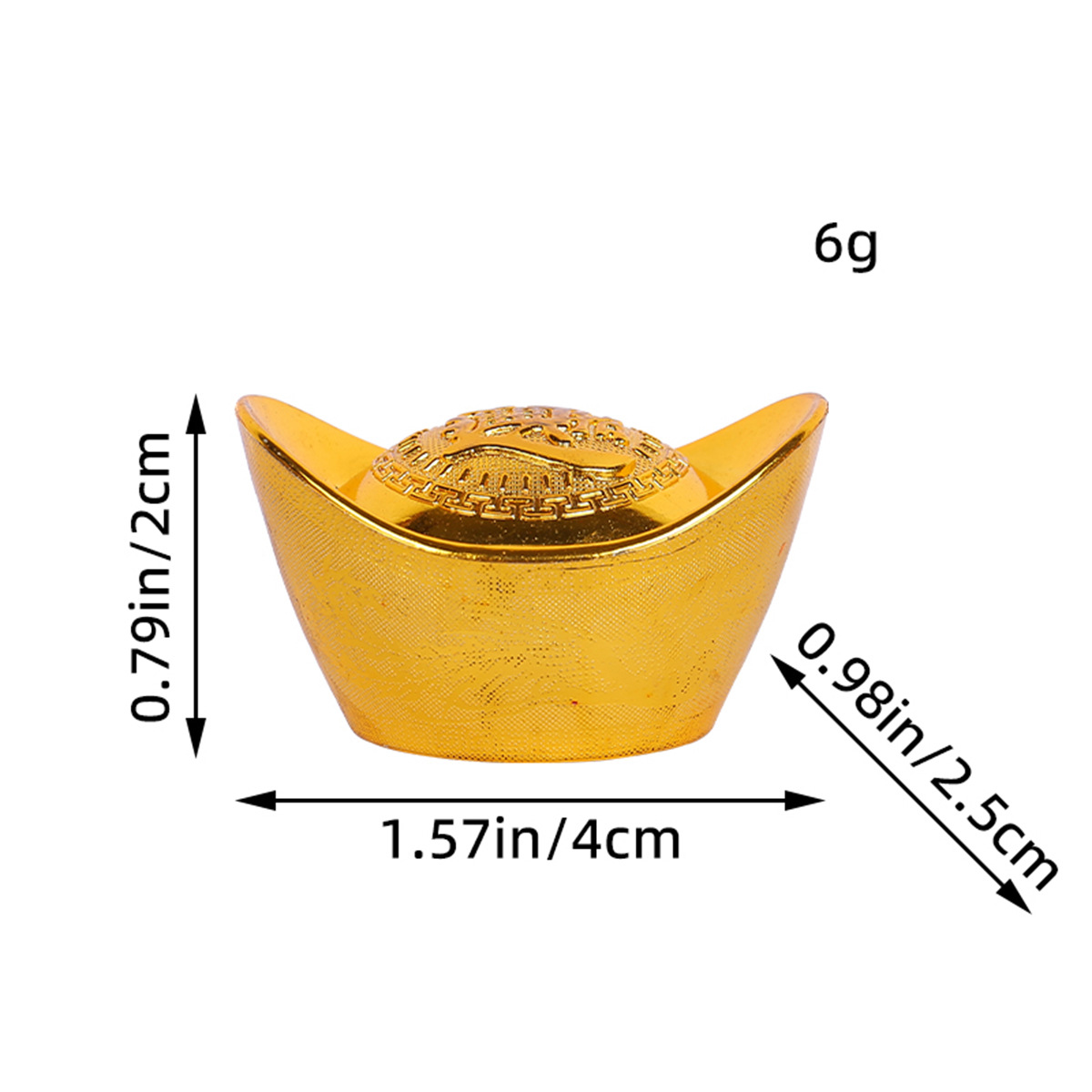 Molde de Lingote de Oro de Plástico Yuanbao, Suministros Festivos Sólidos, Adornos, Decoración, Artículos para el Hogar, Venta al por Mayor