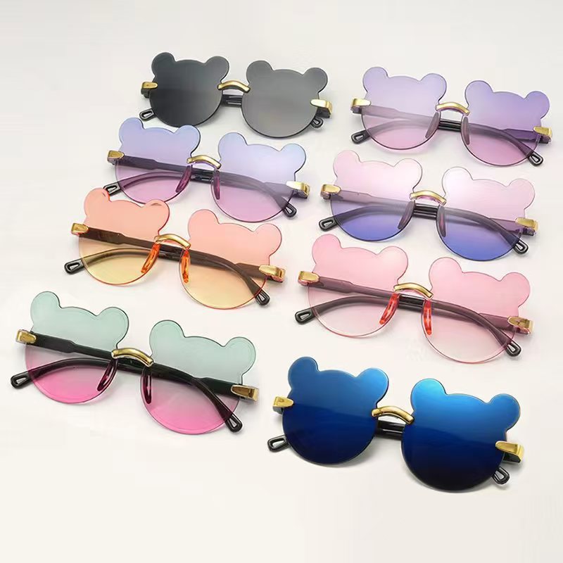 2025 nuevos lindos gafas de sol para niños PC en gafas de sol de comercio electrónico para correr gafas de protección solar UV para niños
