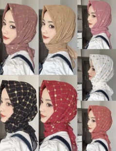 New 90cm bronzing chiffon square scarf summer thin breathable gauze scarf quick hand net red casual scarf a generation of hair