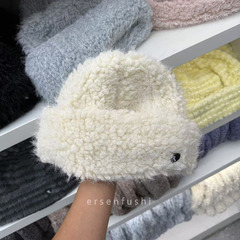 秋冬毛绒加厚保暖针织帽子女韩系ins氛围感可爱甜美显脸小毛线帽