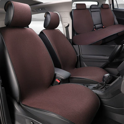 Car Seat Cushion, Suitable for All Four Seasons Pad - coffee-brown-standard-edition-split-rear-seats-general