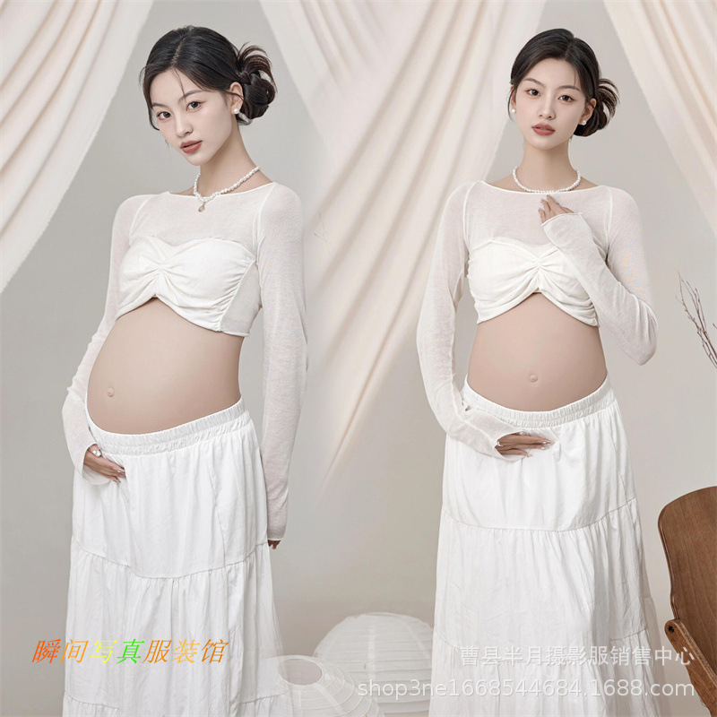 Pregnant Women Photograph Clothing Pregnant Women's Clothing Photo Studio New Indoor Simple Style Sweet Cute Pregnant Women Photograph Clothing at Home Pregnant Women Photograph Clothing Pregnant Women's Clothing Photo Studio New Indoor Simple Style Sweet Cute Pregnant Women Photograph Clothing at Home
