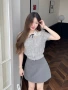 显瘦女士薄款短袖开衫