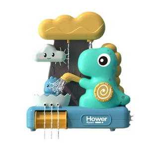 Игрушка для купания: динозавр-вертушка на присоске в герметичной коробке