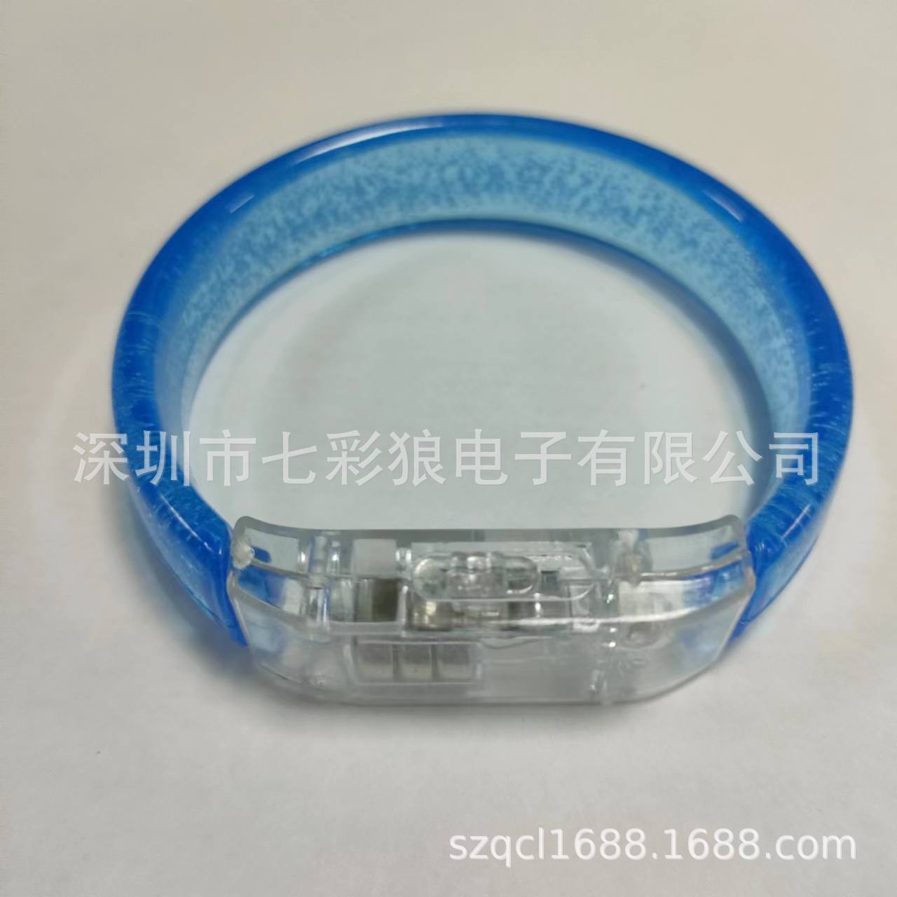 En stock burbuja pulsera LED acrílico luminoso pulsera eléctrica sílaba atmósfera props burbuja plana flash pulsera