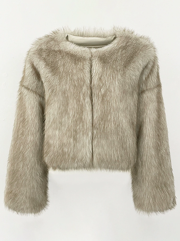 Яркая продающаяся на AliExpress искусственный мех экологически чистый шорт casual европейский и американский уличный имитация лисьего меха женская одежда