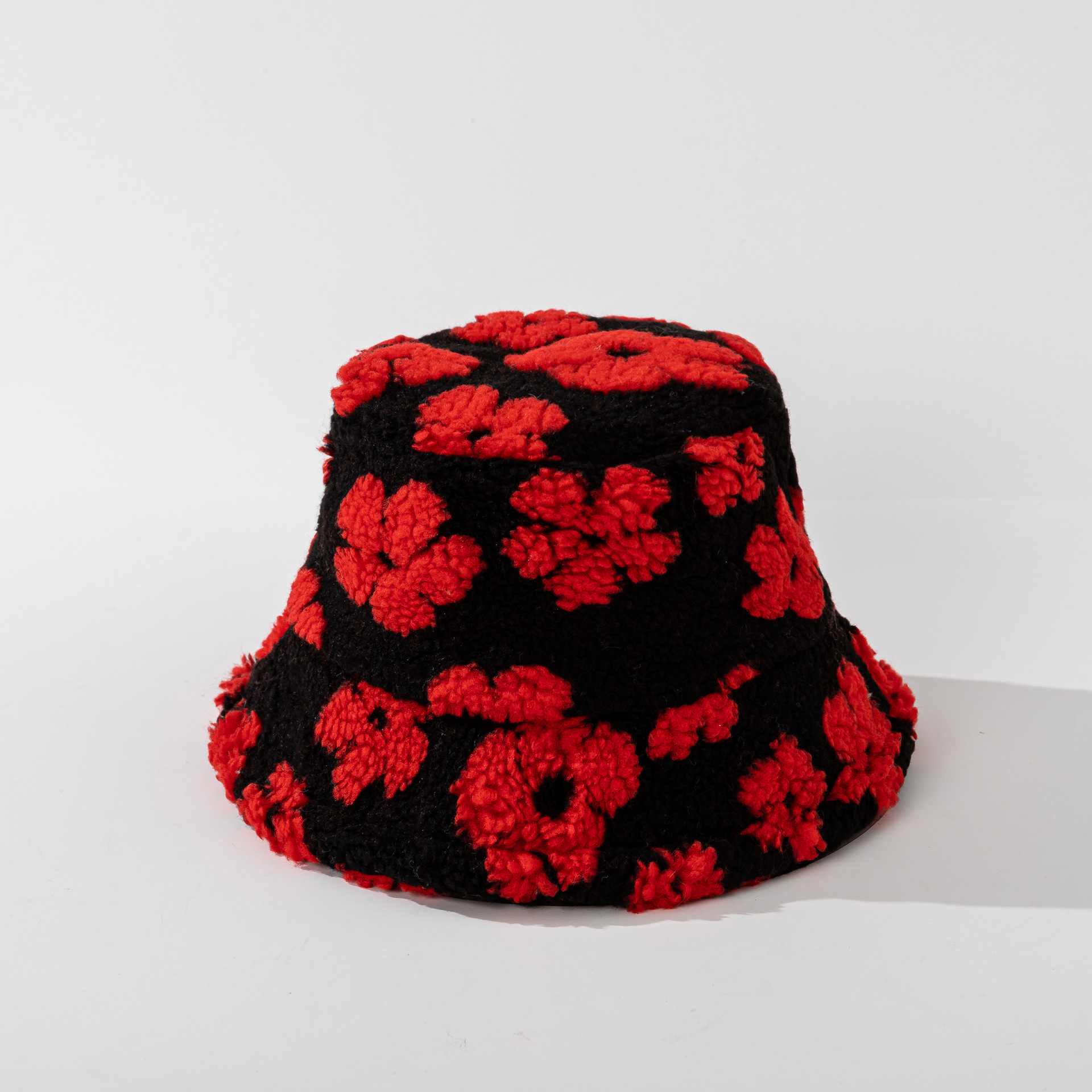 Short Brim Rim Women's Hip-Hop Classic Style Streetwear Flower Printing Short Brim Bucket Hat