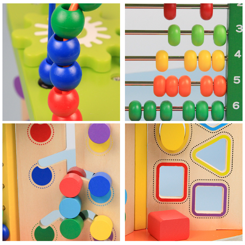 Ábaco de cuentas a juego con forma de cuentas, juguete de madera interactivo para padres e hijos, regalo para bebés y niños pequeños, venta al por mayor, educativo.