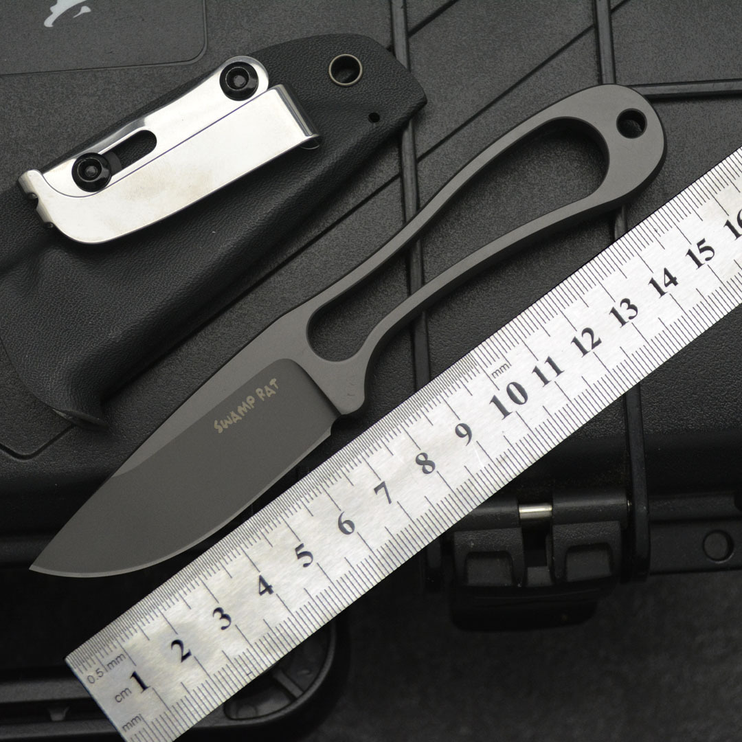 巴斯沼泽鼠小直刀户外刀具便携高硬度锋利小刀露营求生刀具水果刀