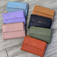  Folding universal leather wallet for men and women, genuine leather