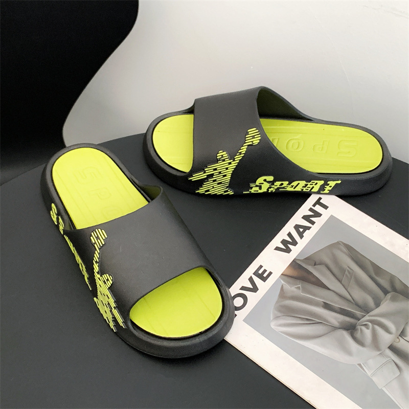 블랙 & 그린 두꺼운 밑창 [SPORT]