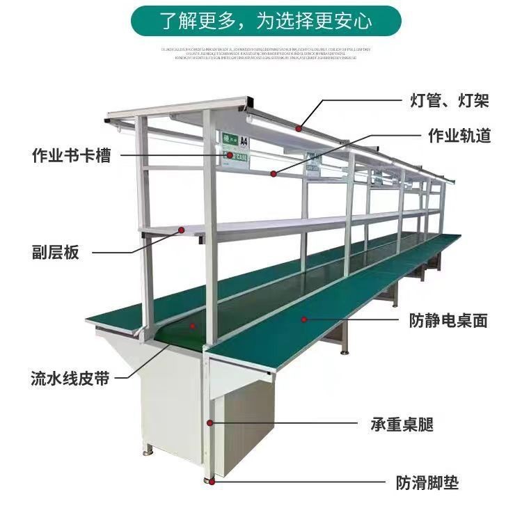 工場生産ライン作業台 アルミ型材自動生産ライン組立テーブル 車両組立ライン作業台|undefined