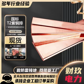 定制机房接地铜母线现货T2紫铜排导电紫铜扁条配电柜高导电纯铜排