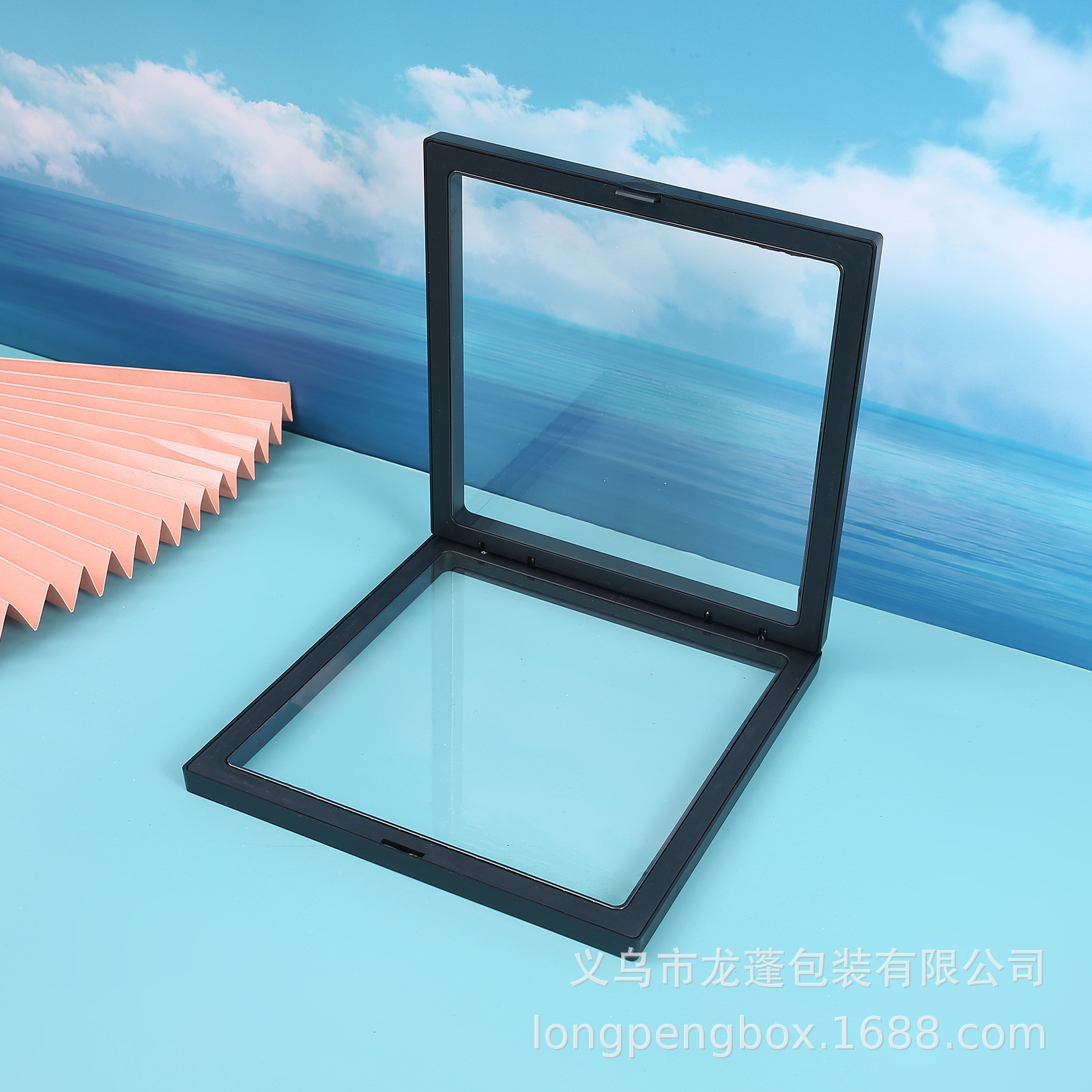 Promoción transparente a prueba de polvo película PE caja de suspensión anillo de joyería caja de exhibición collar de joyería caja de embalaje caja de almacenamiento de joyería