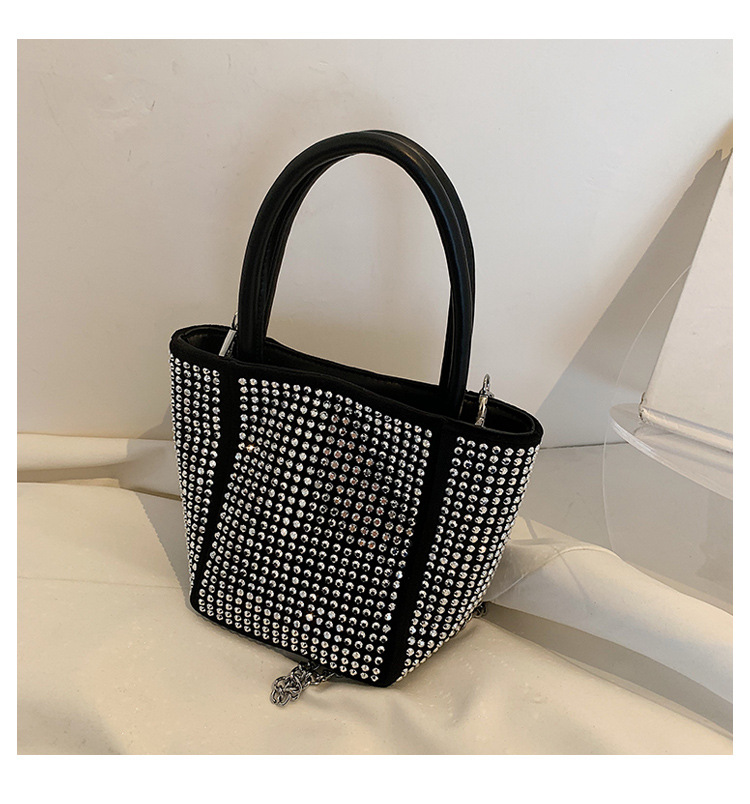 Fashion Studded With Diamonds Small Square Bag display picture 15