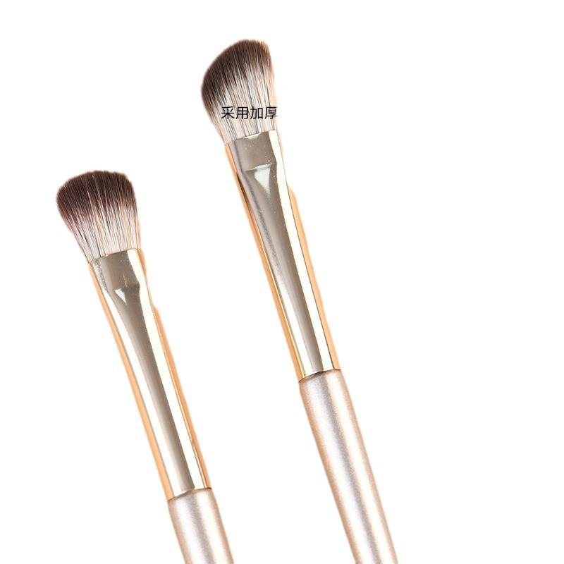 Cangzhou pelo suave cepillo de sombra de ojos traje 8 pinceles de maquillaje ojo principiante nariz sombra floreciente detalles delineador de ojos cepillo de cuchilla