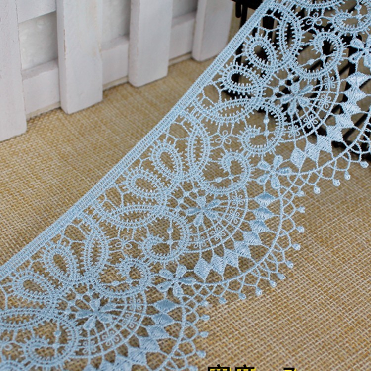 Japón 7cm polietileno de línea delgada accesorios de encaje solubles en agua DIY ropa falda pendular material de decoración de puño