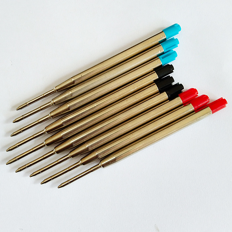 Metal Neutral Refill Press Metal Pen Turn Refill 424 Red Refill Medical Blue Black Refill G2 Refill