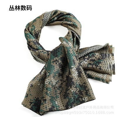 bufandas tácticas de camuflamiento jungle camuflamiento militar fan ciclismo toalla de malla transpirable protector solar toalla de motocicleta