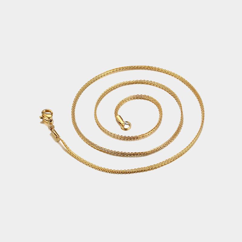 Daily Occasion Wholesale Jewelry Simple Style Geometric 201 Stainless Steel Plating Stainless Steel Necklaces