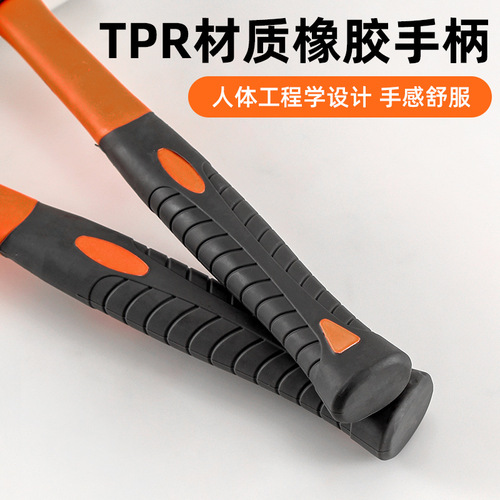 Leather hammer, rubber elastic hammer, white rubber hammer with plastic handle, leather hammer, floor tile installation hammer, decoration tool