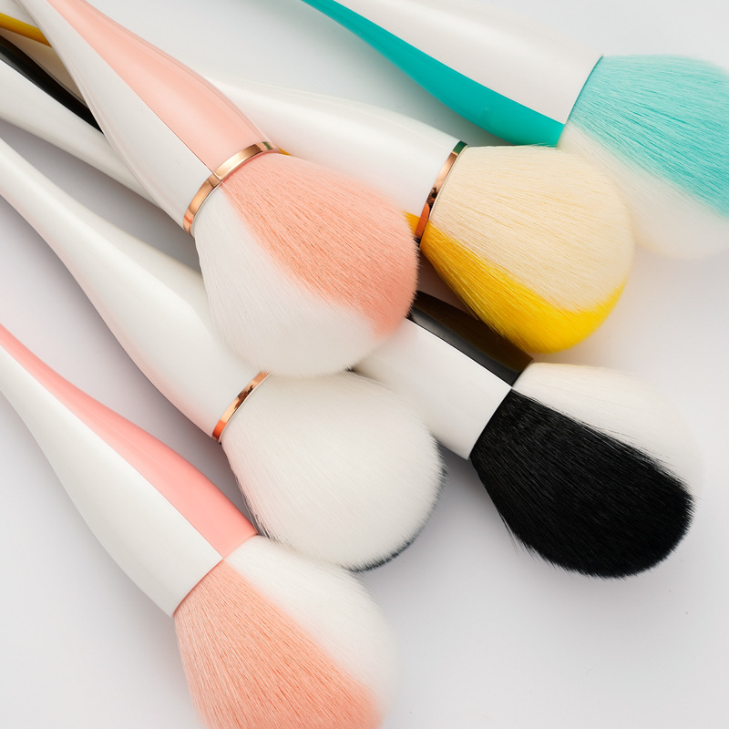 Cosmetic brush new pattern Waistline Loose paint Large Double color Round blusher brush Makeup tool goods in stock wholesale