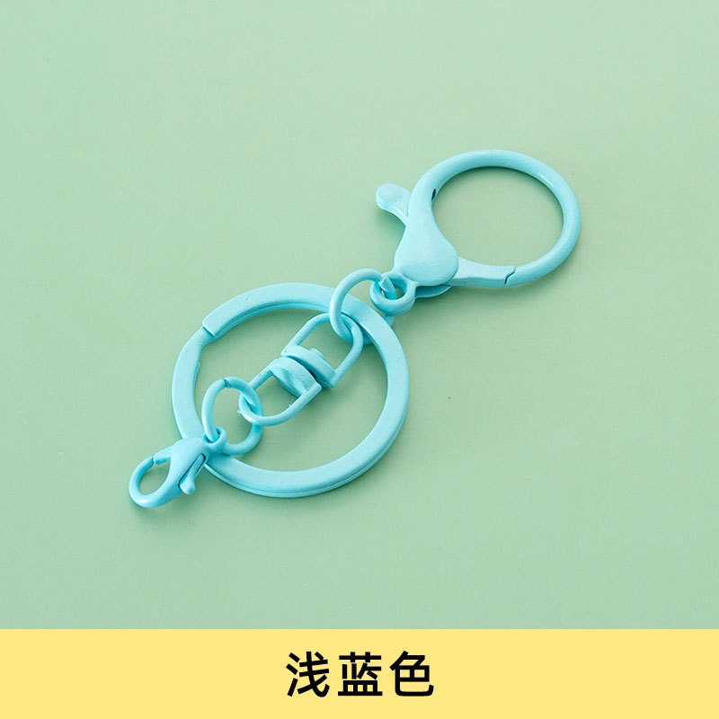 カラー塗装8字回転キーホルダー303ロブスターキーチェーン金属diyアクセサリーアクセサリー部品|undefined