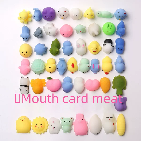 Cross-border cartoon cute pet small ball fruit Christmas Halloween Easter gold pink luminous Ocean decompression toy