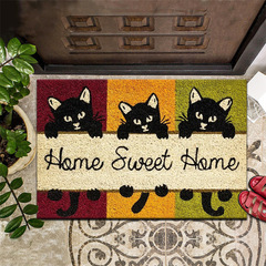 跨境仿椰棕風格地墊家用衛生間浴室吸水地墊玄關入戶耐磨腳墊